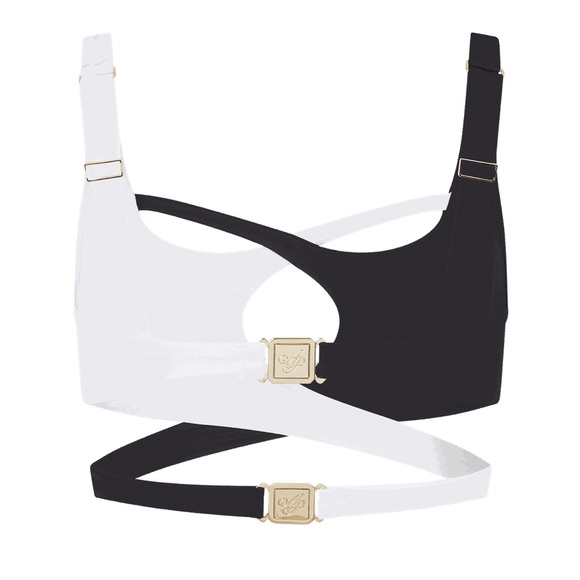 Agent Provocateur Racy Bikini Top in Black / White, size 3 new with tags - Picture 3 of 10